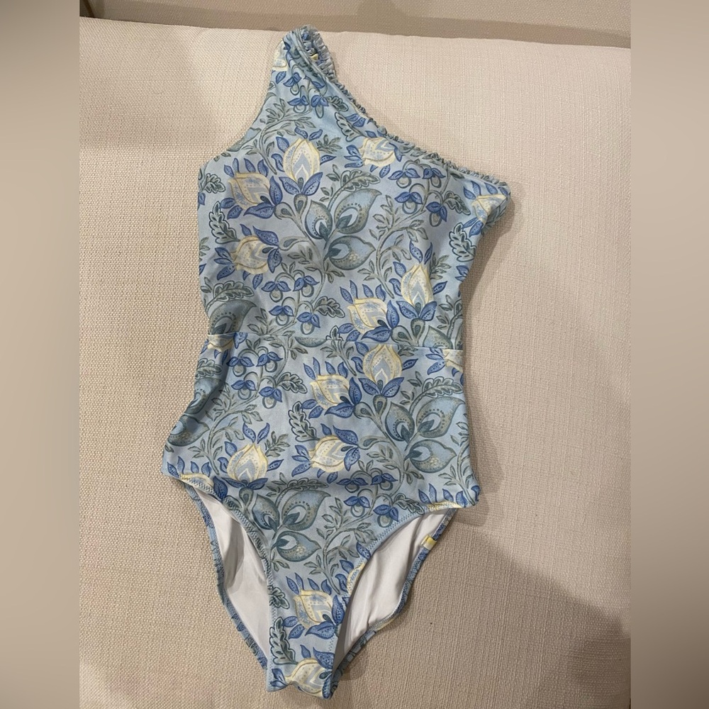 Summersalt One Piece Swimsuit | The Mini-Ruffle Ruched Sidestroke Secret Garden